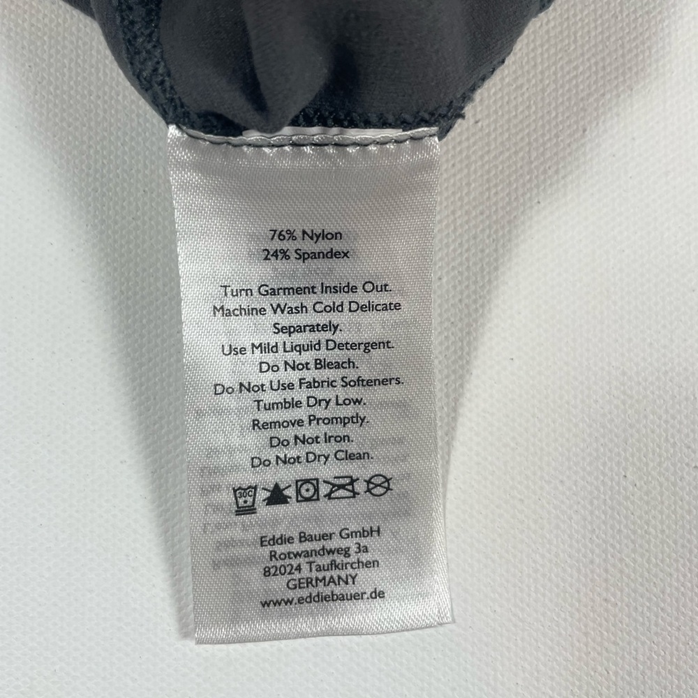 Eddie Bauer High-Rise Active Leggings Gray Black Ikat Print   Size M - Picture 6 of 9